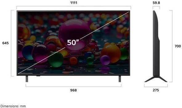 تلفزيون LG ذكي 50 بوصة UHD AI موديل 50UA84006LB – دقة 4K (إصدار 2025) - الصورة 3
