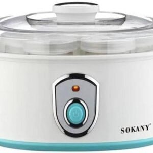ماكينة تحضير الزبادي سوكاني 7 أكواب لون أبيض موديل SK-2304